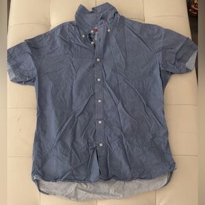 Saks Fifth Avenue Blue and White Dress Shirt